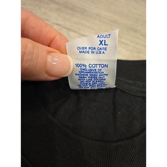 Vintage  Mike Tyson T Shirt 90s Black No Robe Shoes NO MERCY Don King DEADSTOCK - Picture 6 of 6